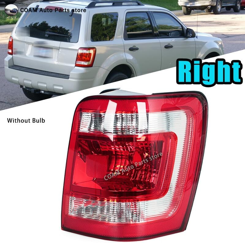 ya 4 8.24 baidi Right Tail Light for Ford Escape 2008-2012 Housing Cover Shell Without Bulb