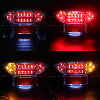 ya 23 10.7 baidi Integrated LED Tail Brake Light Turn Signal Blinker for Suzuki GSX600 750 KATANAa