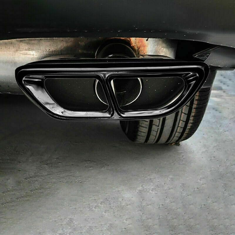 ya 4 8.8 Suitable for Honda CR-V CRV 20-22 Black Steel Rear Exhaust Muffler tip Pipe Decoration 2X