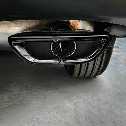 ya 4 8.8 Suitable for Honda CR-V CRV 20-22 Black Steel Rear Exhaust Muffler tip Pipe Decoration 2X