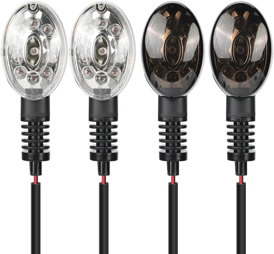ya 13 9.15 baidi LED Turn Signal Light Flash Indicator Lamp for Kawasaki KLR650/Traveler/Adventur
