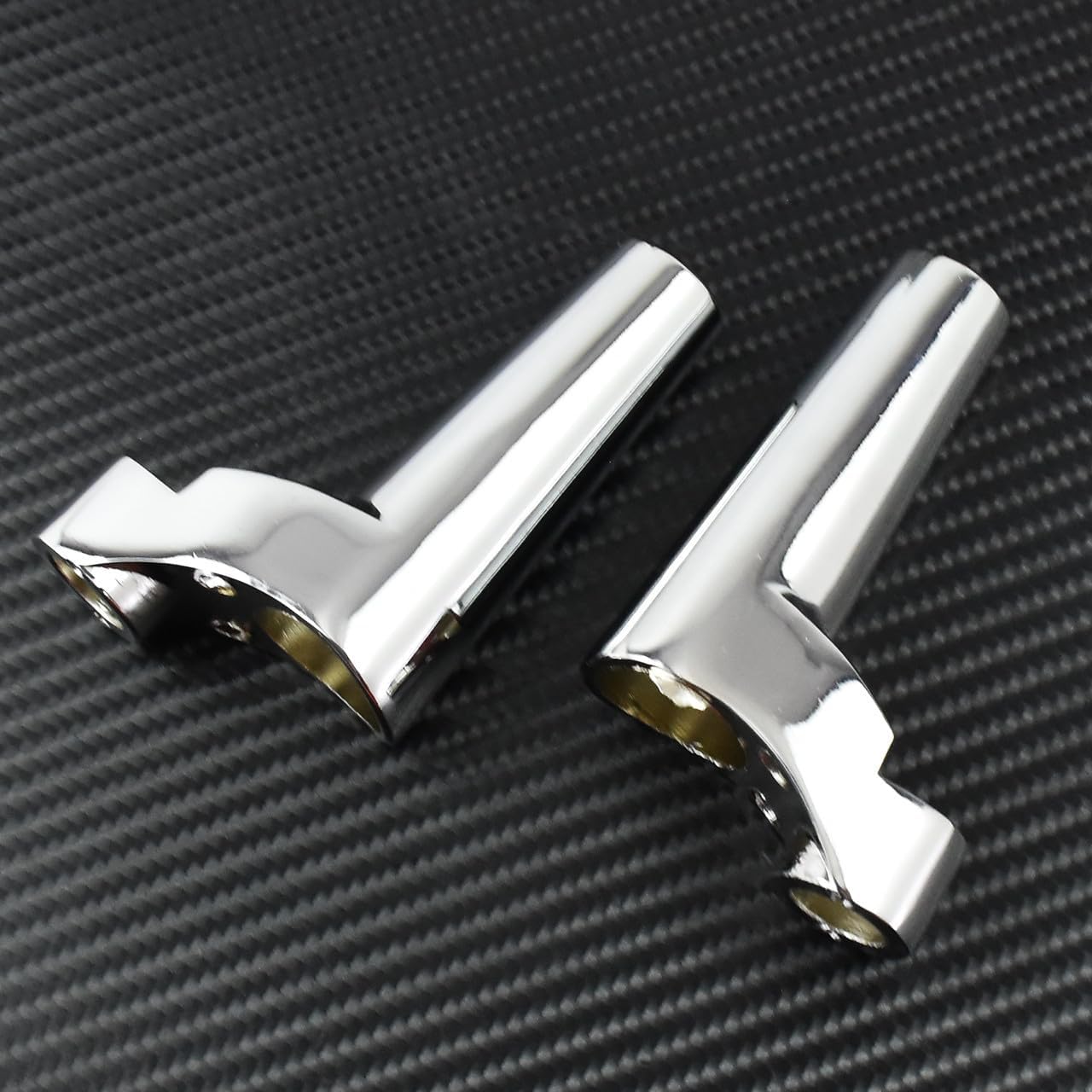 ya 2 8.15 Front Turn Signal Mounts Relocation Kit Fit for Harley Sportsters 88-up Chrome