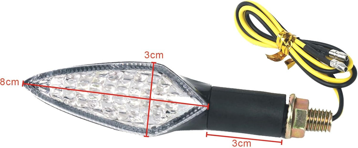 ya 4 8.10 4x 16 LED Amber Lamp Universal Motorcycle for Mini Indicator For Quad Scooter Classic