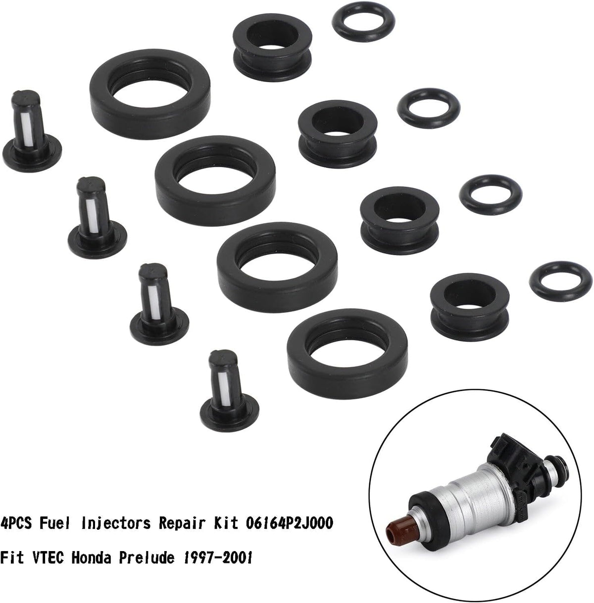 ya 14 9.20 zhengce 4PCS Fuel Injectors Repair Kit 06164P2J000 for VTEC for Honda Prelude 1997-1