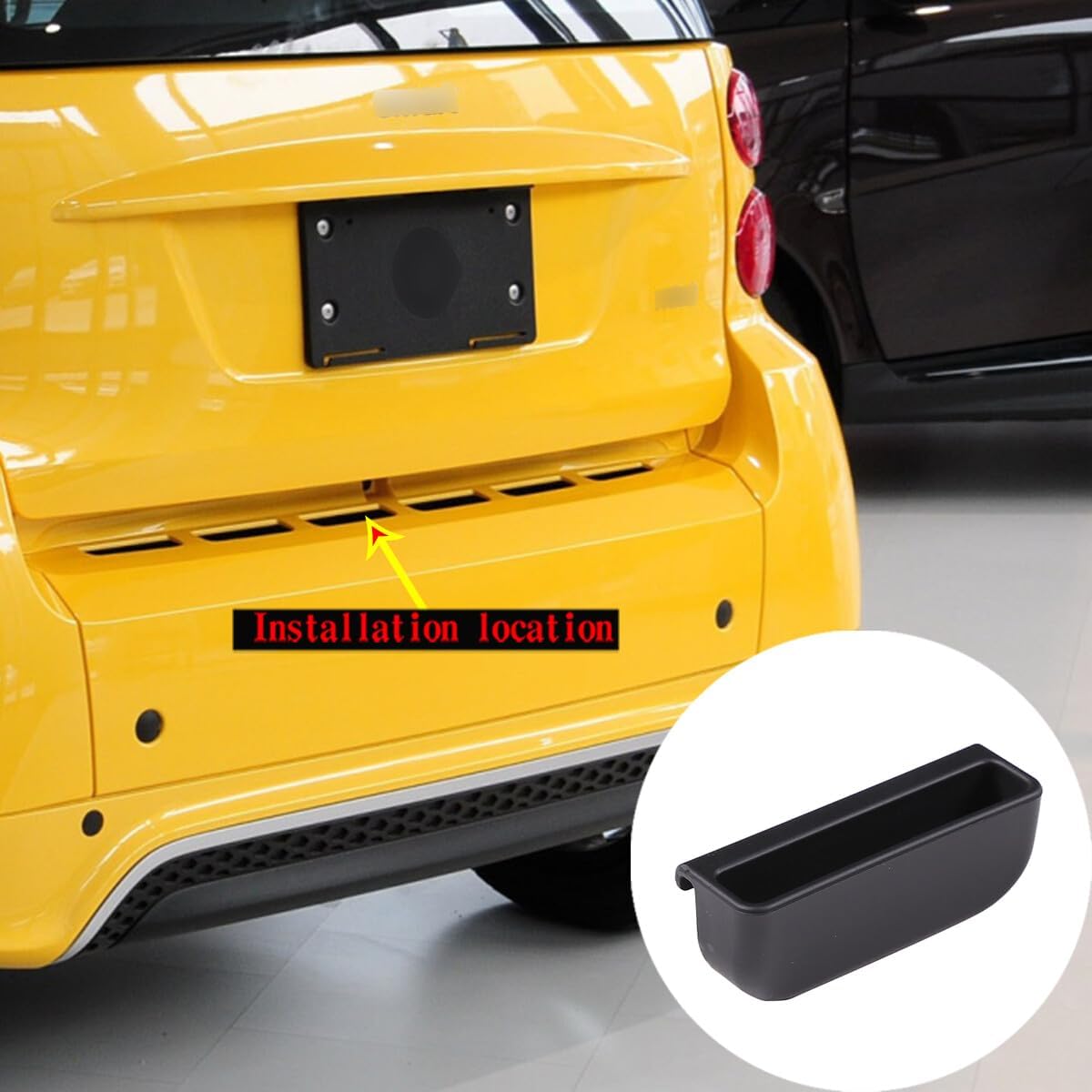 ya 10 9.16 baidi ABS Trunk Door Handle Cover Decoration Auto Parts Suitable for Mercedes-Benz for Smart Fortwo 451 2009-2015-