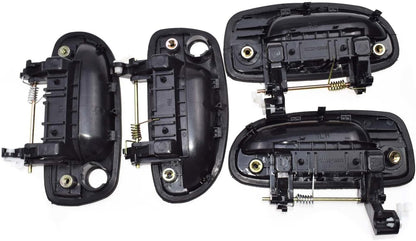 ya 2 8.15 Exterior Door Handle Black 4 Piece Set FL FR RL RR for Hyundai Accent 2000-2006 
