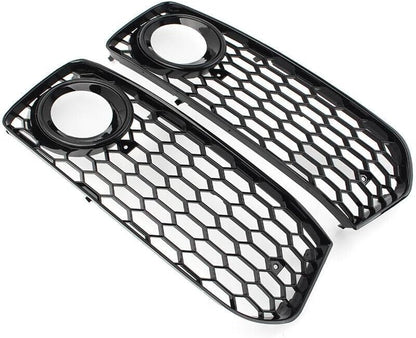 ya 2 8.15 Honeycomb front bumper fog light grille cover for Audi A5 S5 B8 RS5 08-12