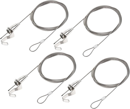 ya 26 10.21 baidi Picture Hanging Wire Kit, 4pcs 2M Adjustable Rail Hanging System, Load 66 lbs