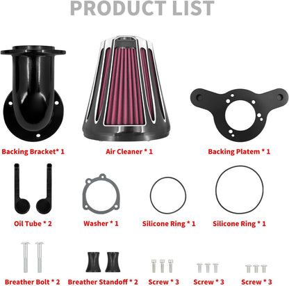 ya 8 8.24 baidi Cone Air Cleaner Filter Red Element for Harley Touring Road Electra Glide 00-07