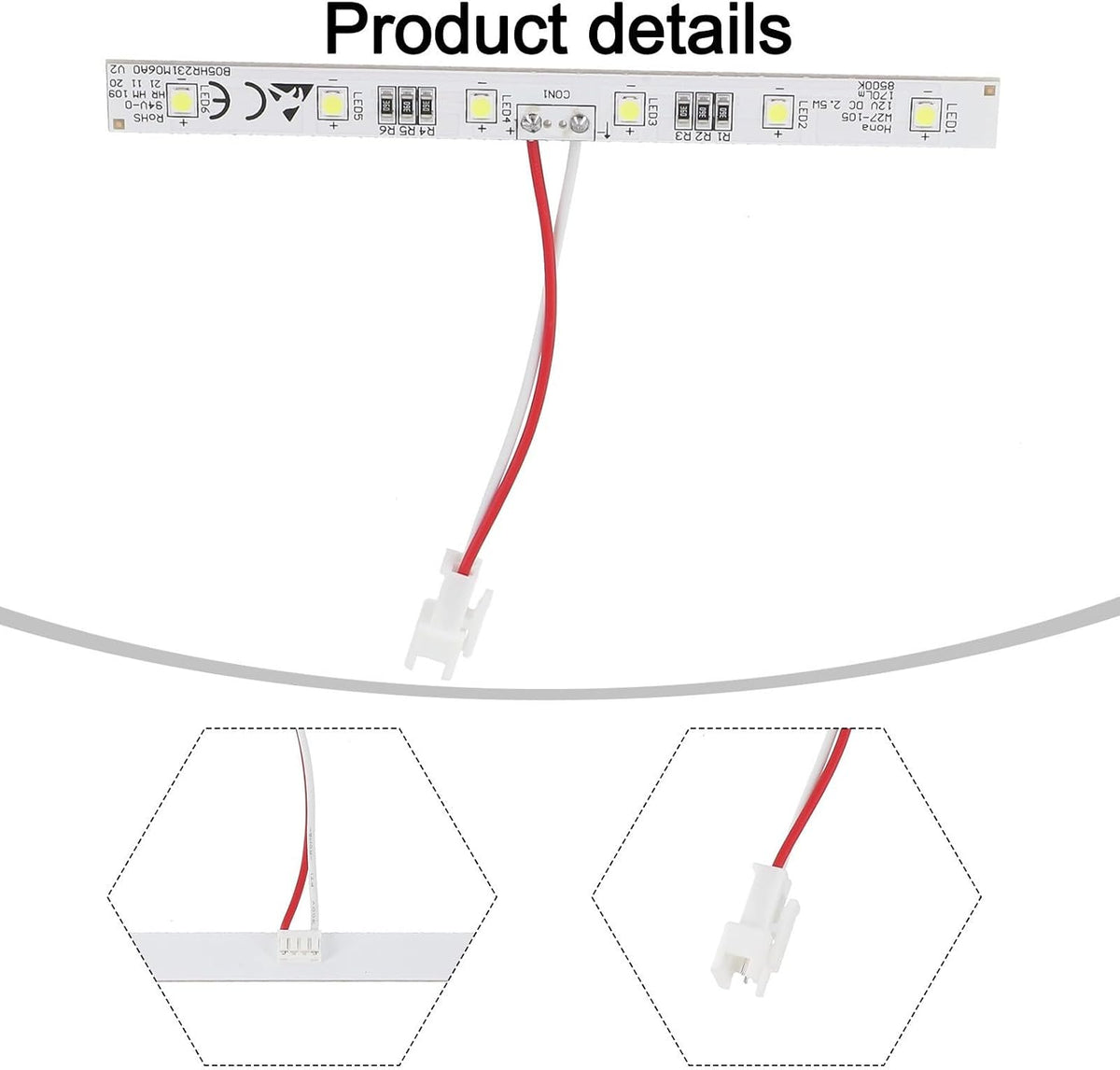ya 26 10.21 baidi LED Light Bar for Refrigerators Compatible with For Ouma W27105 Models