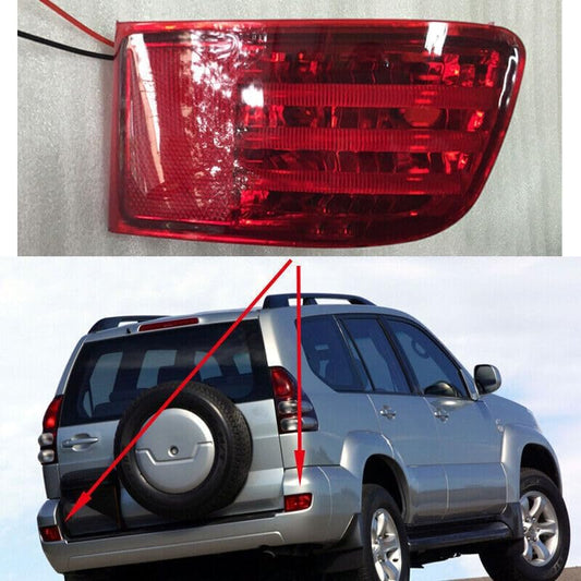 ya 4 8.8 LED red lens modification for Toyota Prado LC120 2003-09 rear bumper light fog light 2P