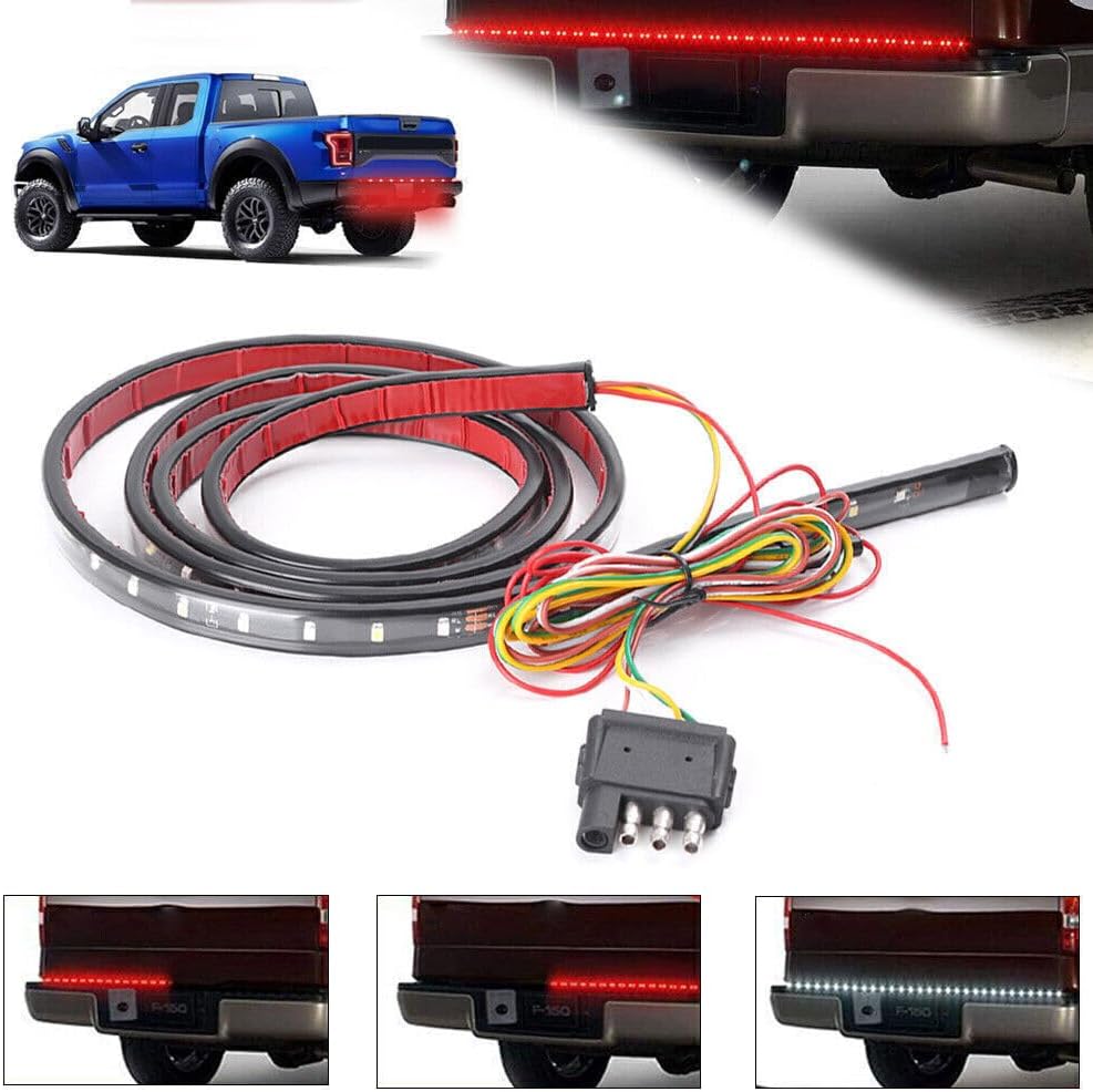 ya 7 8.24 baidi 60 Tailgate LED Light Brake Turn Signal Stop Tail Strip Lamp for Jeep s Truck US
