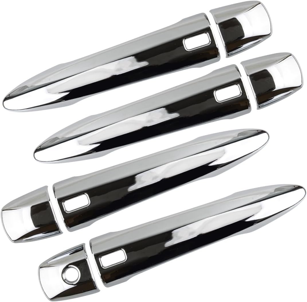 ya 2 8.15 Chrome Door Handle Cover Decorative Keyhole Fits for Nissan Rogue X-Trail 2021 2022