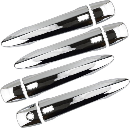 ya 2 8.15 Chrome Door Handle Cover Decorative Keyhole Fits for Nissan Rogue X-Trail 2021 2022