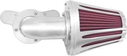ya 5 8.10 Cone Chrome Air Filter Red Intake for Harley Sportster XL883 1200 48 72 04-2022