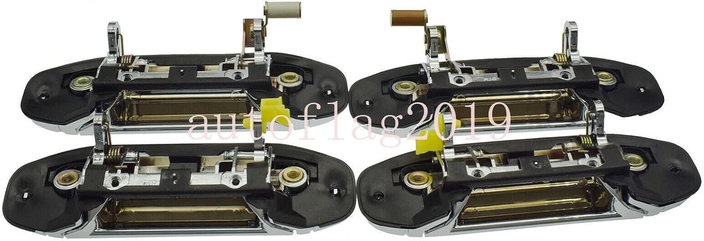 ya 2 8.15 Exterior Door Handle Chrome 4 Pieces for Mitsubishi Pajero Montero 1992-1998