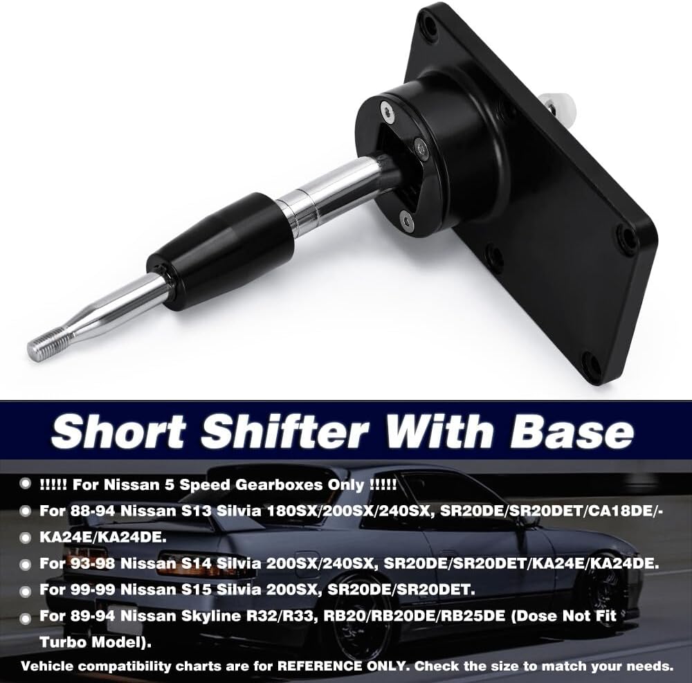 ya 12 10.8 baidi Quick Short Throw Shifter for Nissan 240SX KA24 89-98 RB20 SR20DET S13 S14 S15