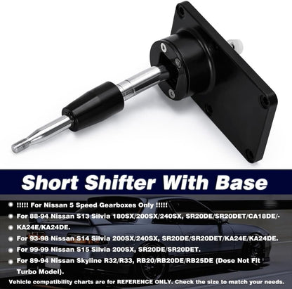 ya 12 10.8 baidi Quick Short Throw Shifter for Nissan 240SX KA24 89-98 RB20 SR20DET S13 S14 S15