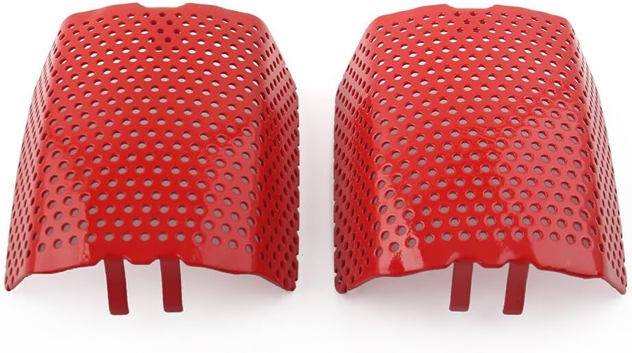 ya 6 8.14 for Harley V-Rod & Touring 2006-2019 Red Steel Front Caliper Screen Inserts