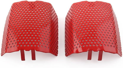 ya 6 8.14 for Harley V-Rod & Touring 2006-2019 Red Steel Front Caliper Screen Inserts
