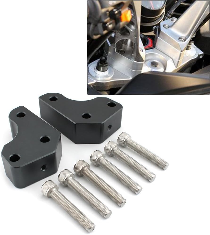 ya 6 8.14 Fit for Kawasaki GTR1400 Concours 1400 08-22 AL Handlebar Risers Height Up Adapters