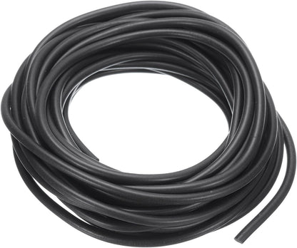 ya 26 10.21 baidi Silicone Foam Seal Strip, 32.8Ft 0.22Dia High Density Weather Stripping, Black