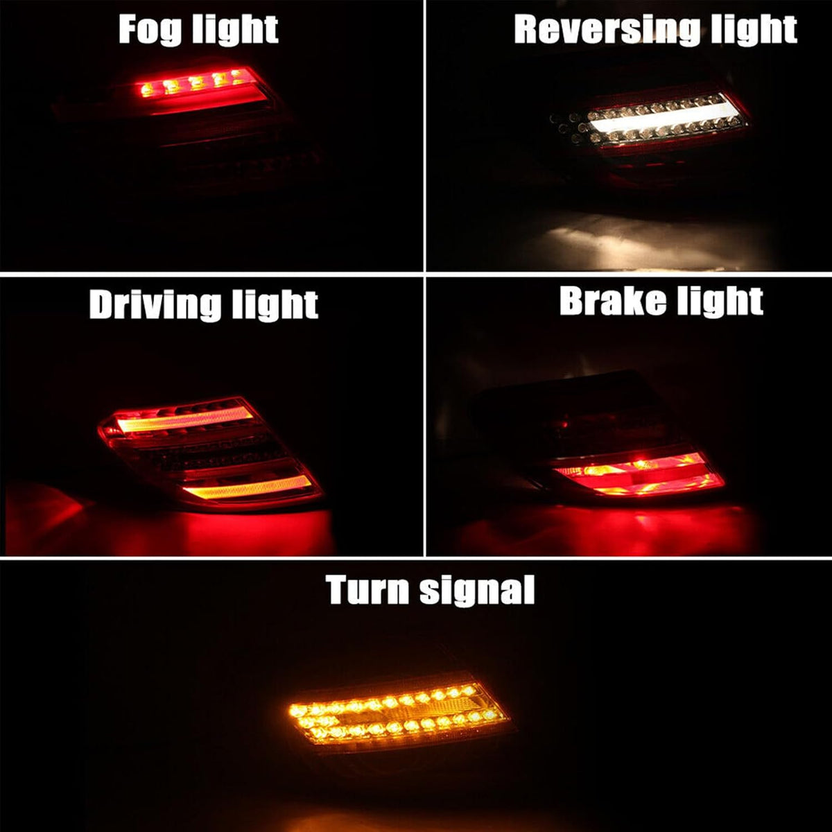 ya 10 9.16 zhengce Left Tail Light Rear Lamp For W204 C250 C300 C350 C63 2011-2014
