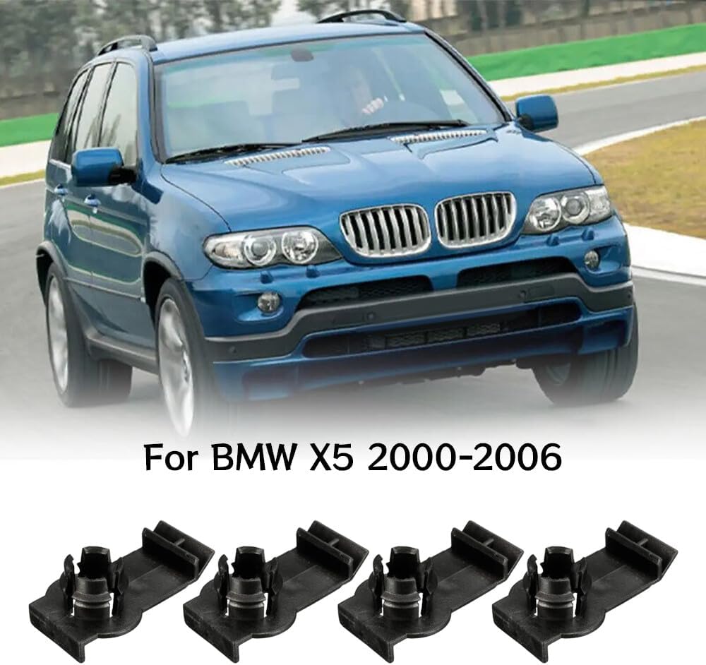 ya 4 8.14 4Pcs Car Front Window Regulator Clips Repair 51338254781 for BMW for X5 2000-2006