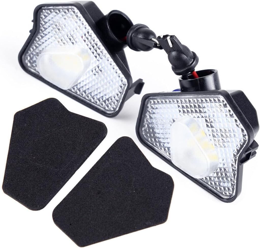 ya 4 8.14 2pcs LED side mirror puddle lights courtesy fits for Mercedes-Benz BCE va @
