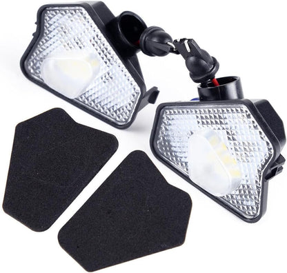 ya 4 8.14 2pcs LED side mirror puddle lights courtesy fits for Mercedes-Benz BCE va @