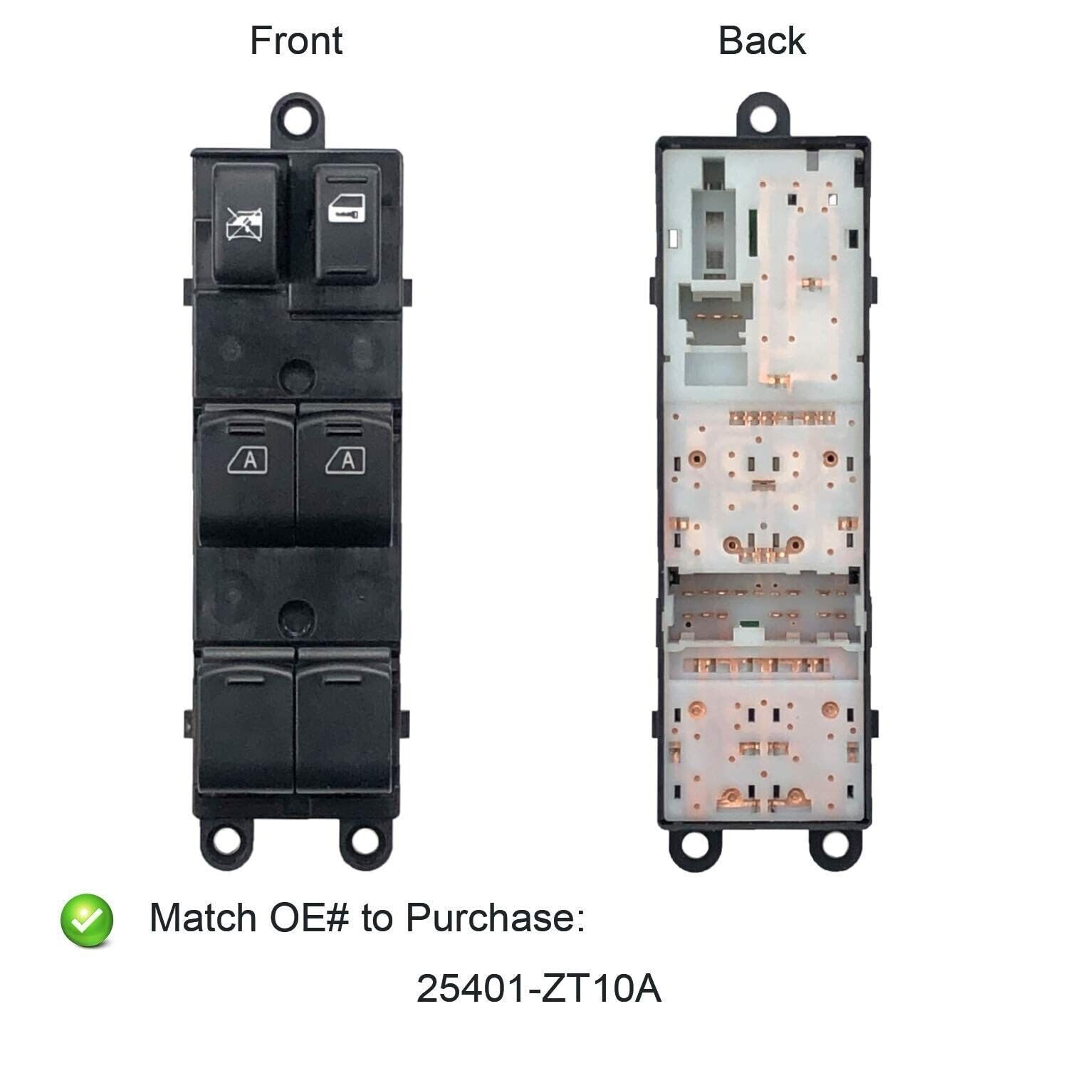 ya 6 8.24 baidi Car Power Window Master Switch for Nissan Titan Armada 2004-2012
