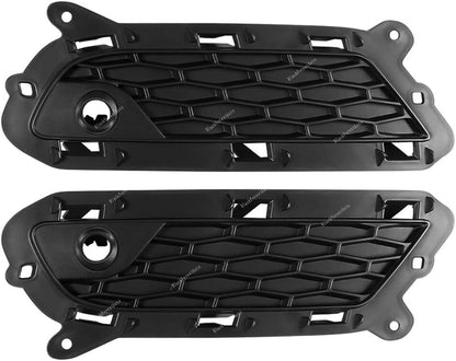 ya 27 10.13 baidi 2x for Land Rover for Range Rover Evoque 16-19 LH+RH Front Lower Grille Cover Bezel