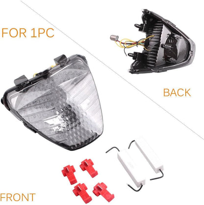 ya 4 8.8.2 Motorcycle Smoke Tail Light Brake Turn Signal Lamp Fit for Honda CBR250R 2011 2012