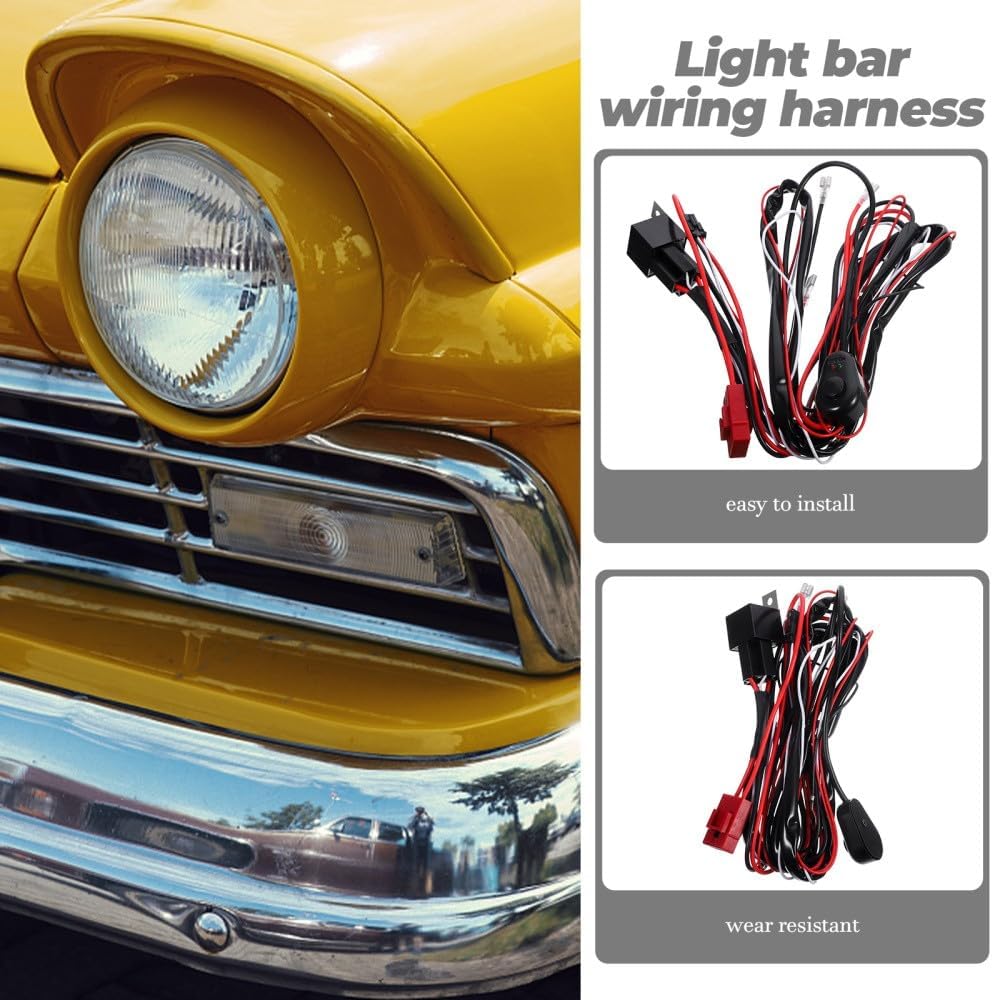 ya 13 9.15 baidi Spotlight Switch Wire Group Wiring Harness for Bumper Lights Universal Kit Bar