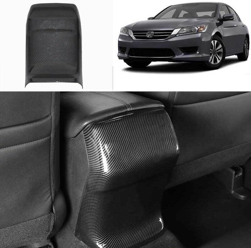 ya 2 8.15 for Honda for Accord LX 2013-2017 Carbon Fiber Rear Kick Panel Cover Trim ABS