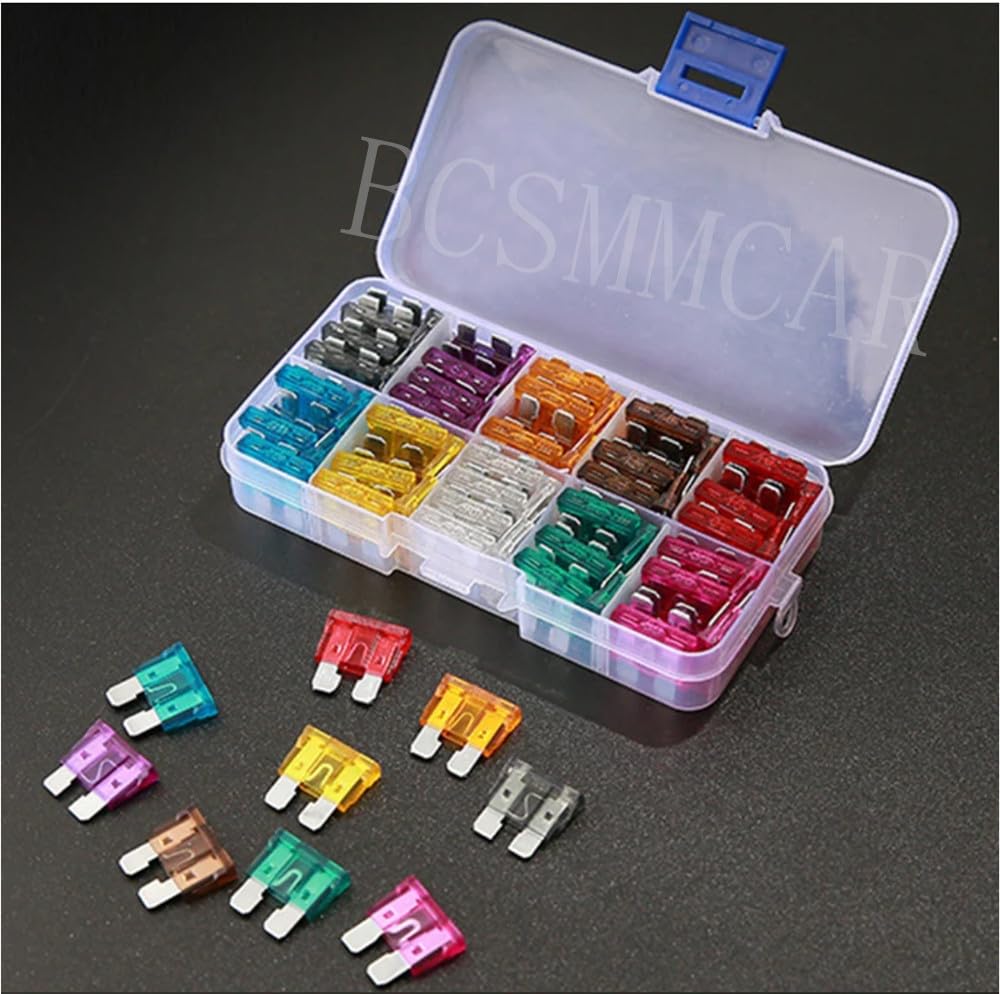ya 6 8.24 baidi 50x Car Truck Micro Blade Fuses 5A 7.5A 10A 15A 20A 25A 30A Fuse Assortment Kit
