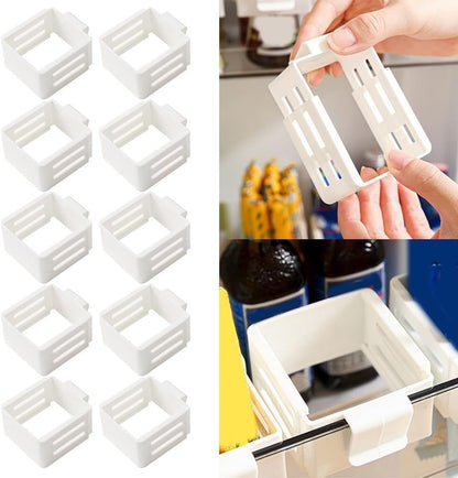 ya 26 10.21 baidi 10 Pcs Retractable Drawer Organizer for Refrigerator Kitchen and Desk Storage