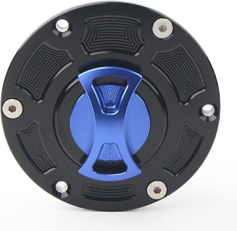 ya 9 10.24 Blue CNC Fuel Gas Tank Cap for Kawasaki 250R EX250 2008-2012 EX300 13-14