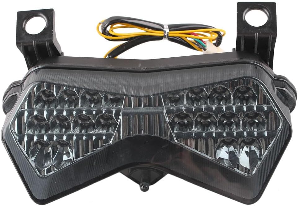 ya 7 8.24 baidi Integrated LED Taillight Turn Signals Smoke for Kawasaki Ninja ZX6R 2003-2004