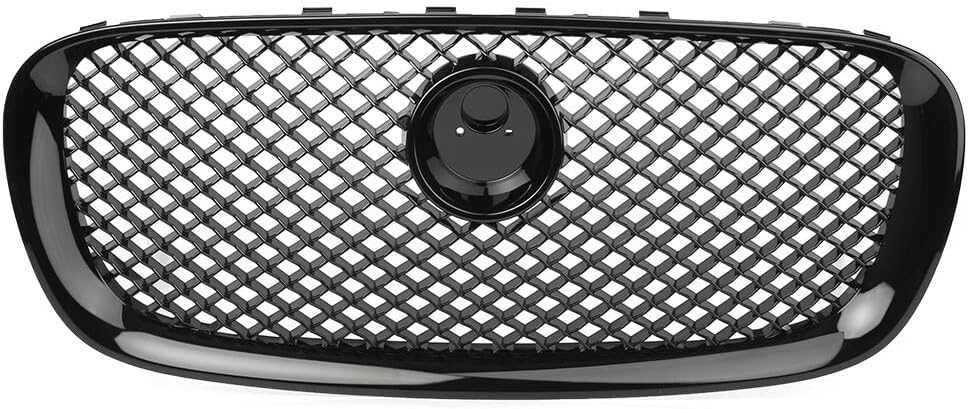 ya 2 8.15 1X Car Front Bumper Grille Grill ABS Fit for Jaguar XF 2008-2011 10 All Black