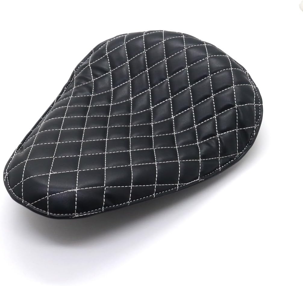 ya 4 8.8.2 New Black Synthetic Leather Diamond SOLO Driver for Seat for Harley Chopper Bobber