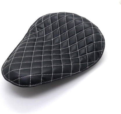 ya 4 8.8.2 New Black Synthetic Leather Diamond SOLO Driver for Seat for Harley Chopper Bobber