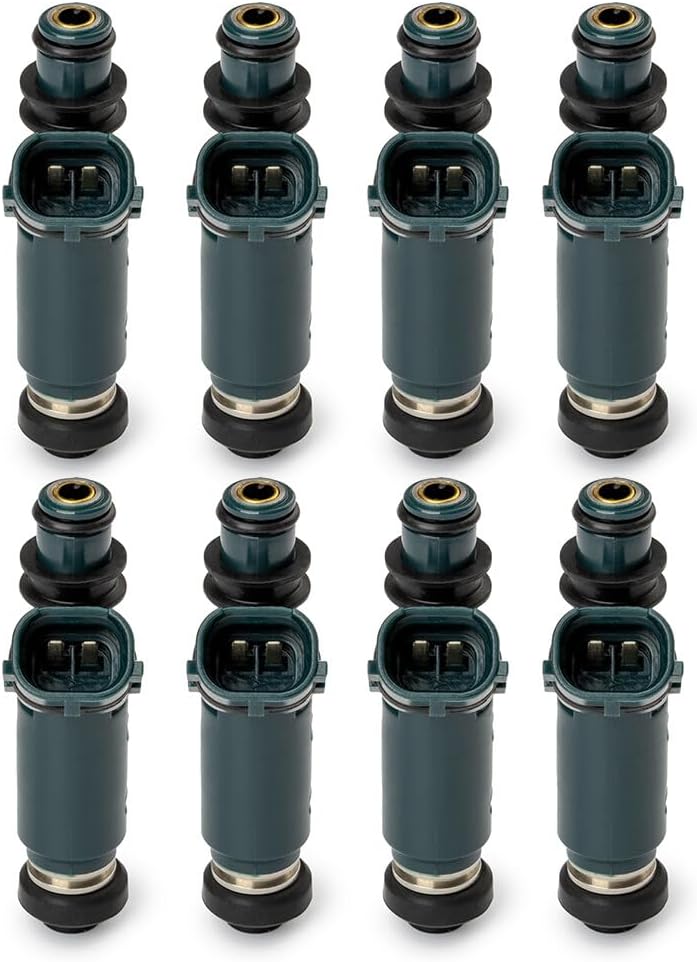 ya 10 9.16 baidi 8-Pack Fuel Injector 23250-50040 for Toyota Tundra and for Lexus 4.7L V8 2000-2004-