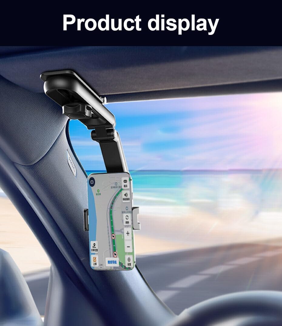 ya 4 8.8 Car Phone Holder Sun Visor Stable Stand for 4-7Inch for Smart Phone 360¡ãAdjustable