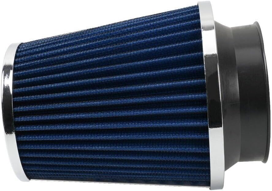 ya 13 9.15 baidi Blue 3 76mm High Flow Inlet Dry Air Filter Cold Air Intake Cone Replacement