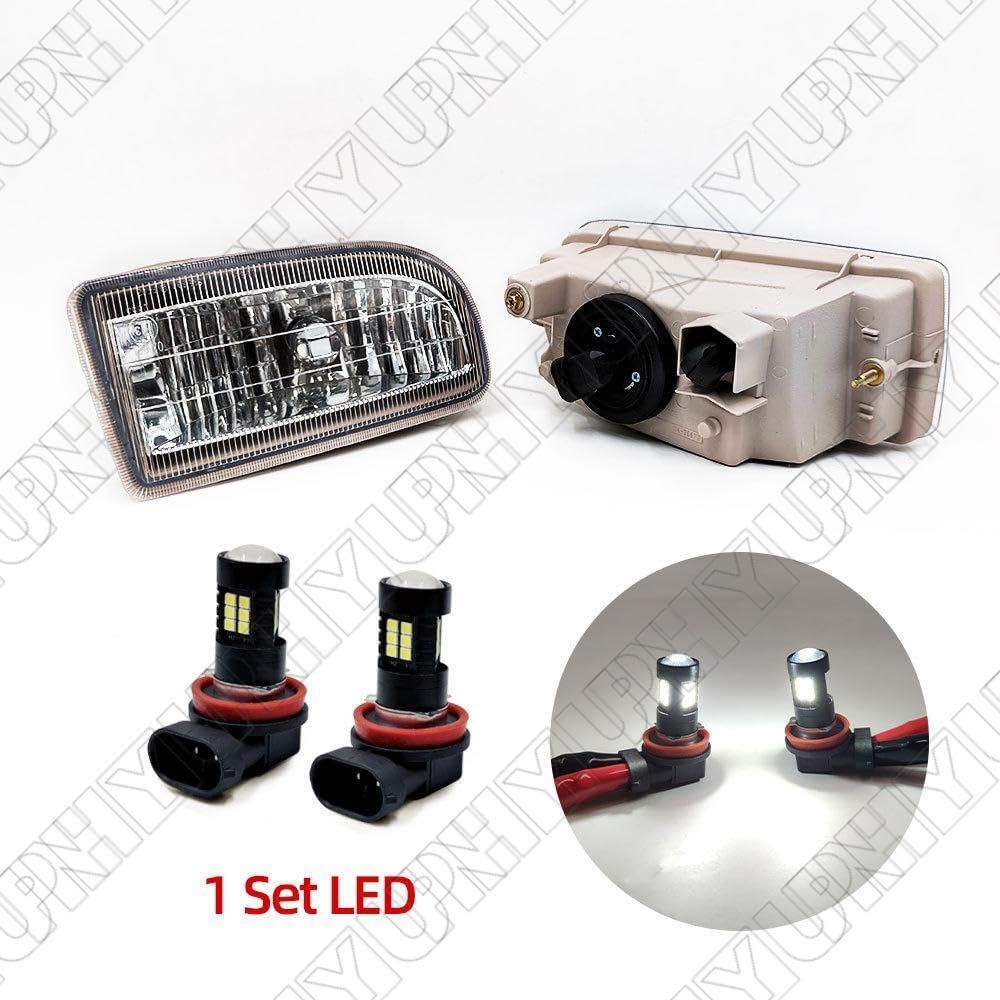 ya 4 8.14 A pair of front fog lights with bulb 12V suitable for Toyota Land Cruiser 100 LC100