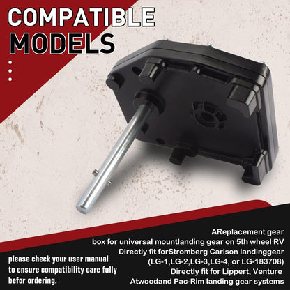 ya 10 9.16 baidi 276602 RV Fifth Wheel Landing Gear Box Aluminum for Lippert Venture LG-179015