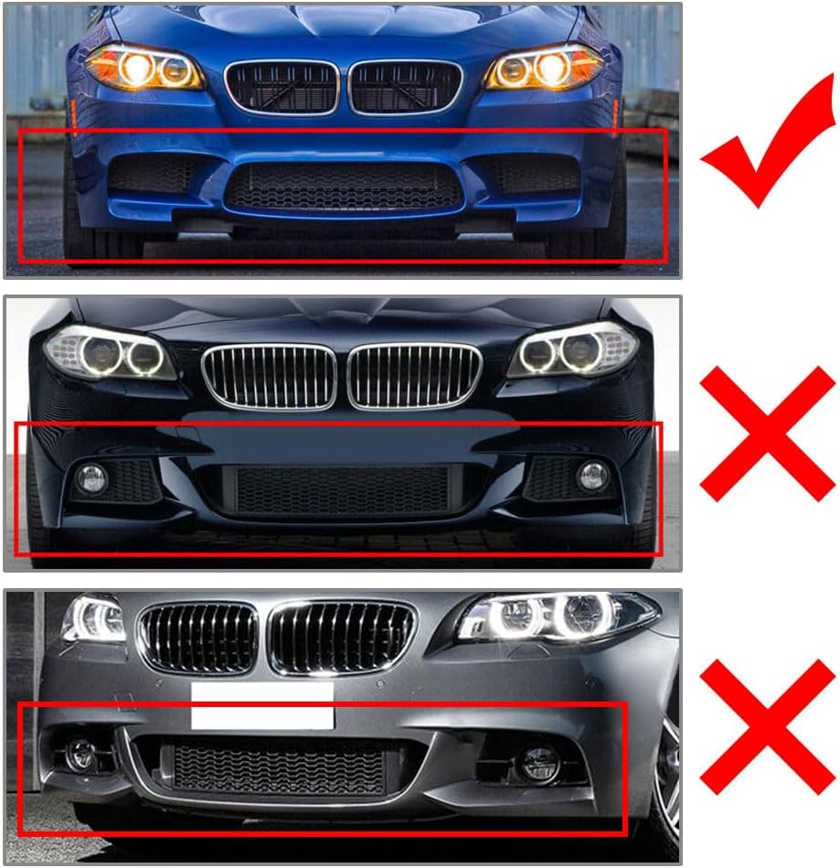 ya 2 8.15 Front Side Corner Splitter Spoiler for BMW 5 Series F10 F11 M5 2011-2017 15 16