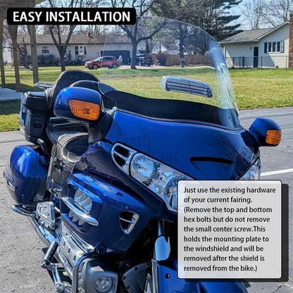 ya 23 10.7 baidi Motorcycle Fairing Windshield Windscreen w/ Vent Fit for Honda Gold Wing GL1800
