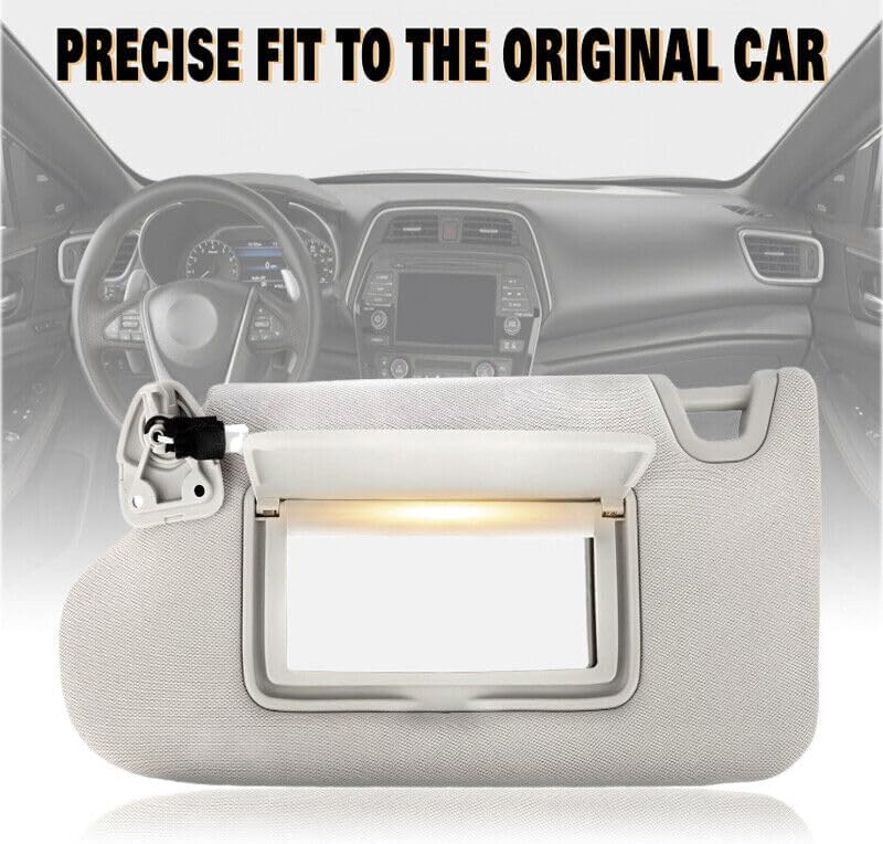 ya 11 9.14 baidiGray Left Driver Side Sun Visor Lamp Fit 2016-2021 for Nissan Maxima 96401-9DE0A New